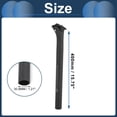 thumbnail image 5 of Unique Bargains Bike Seat Posts 30.8x400mm Bike Saddle Post Seat Tube Carbon Fiber Matte Black Adjustable Angle Seat 12mm Offset, 5 of 8