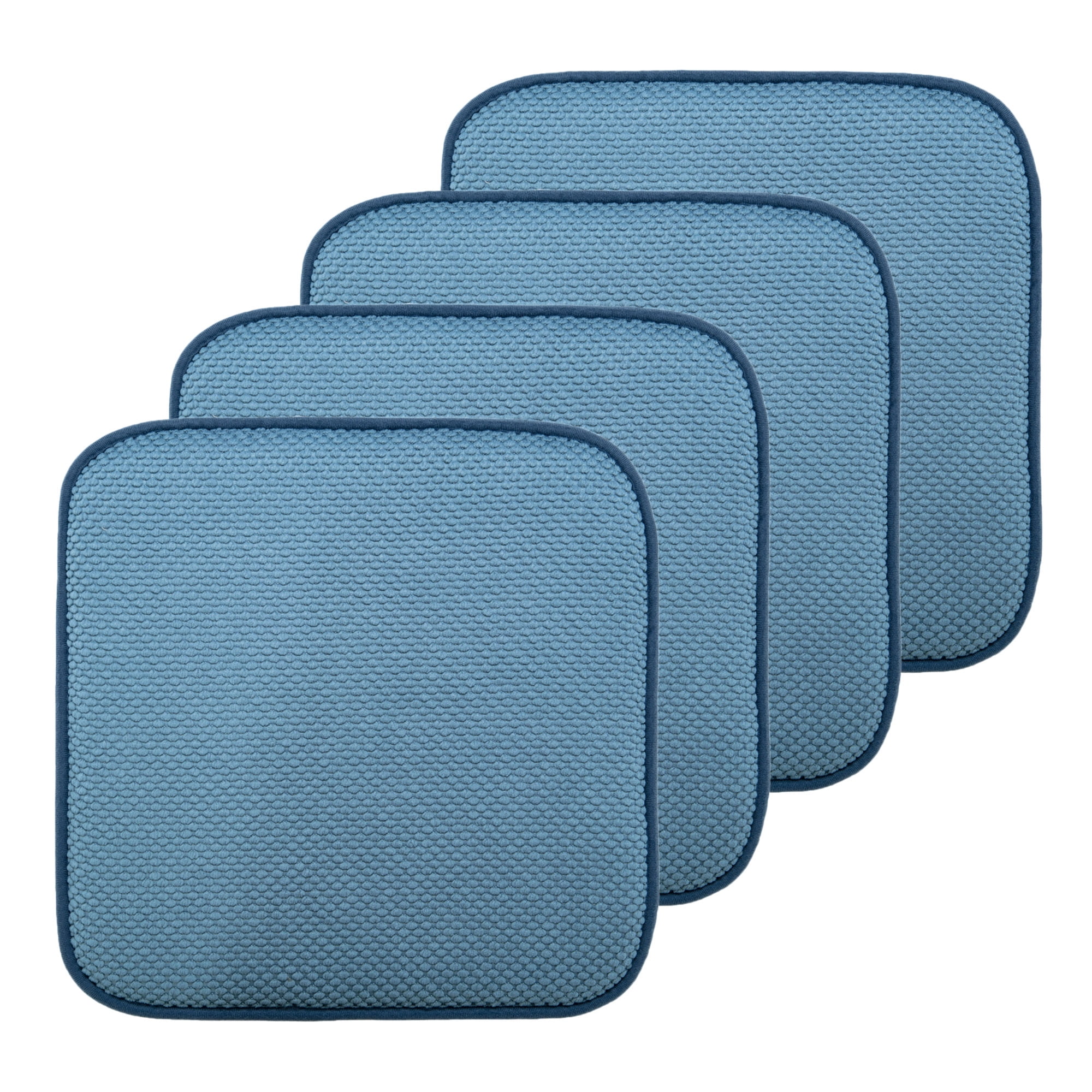 NK HOME Set of 4, Premium Memory Foam Non Slip Chair Cushions Pads, 16.