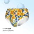 thumbnail image 3 of Pofeuu Vintage White Yellow Sunflower Print Boy's Briefs Toddler Boys' Underwear, Organic Cotton, Comfort Briefs-X-Large, 3 of 7