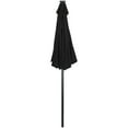 thumbnail image 4 of Northlight 9ft Solar Lighted Outdoor Patio Market Umbrella with Hand Crank and Tilt, Black, 4 of 6