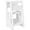 White, variant on Qaba Toddler Kitchen Helper 2 Step Stool with Adjustable Height Platform and Safety Rail, Grey