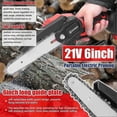 thumbnail image 4 of 21v 6inch Portable Electric Chainsaw And 30mm Cordless Pruning Shear Set Wood Splitting Cutting Machine Kit Handheld Woodworking Tool For Garden Orcha, 4 of 5