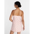 thumbnail image 4 of Joyspun Women’s Dreamy Soft Collection Lace Front Knit Chemise, Sizes XS-3X, 4 of 6