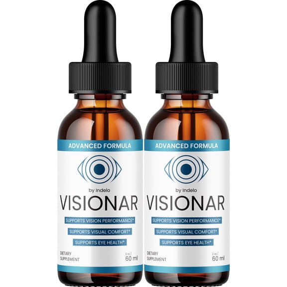 Visionar Drops Eye Support Supplement – Visionar Liquid Vitamins Healthy Vision Support, 2 Pack, 2 Month Supply
