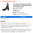 thumbnail image 2 of Front Left Lower Control Arm and Ball Joint Assembly - Compatible with 2009 - 2010 Pontiac G3 Base, 2 of 2