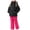 Pink, variant on Great Gifts for Less Girls Boys 2 Piece Snowsuit Warm Insulated Ski Jacket & Snow Pants Set Children's Solid Color Ski Suit Windproof Warm Children's Solid Color Skiing Set Black 6 Years（8）