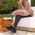 thumbnail image 2 of Ecetana Bootie Slippers for Women Furry Warm Slippers Sock Shoes Cozy Hook-Loop House Slippers, 2 of 7