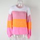 thumbnail image 3 of Suéter Suéter de bloque de color para mujer Suéter de retales de punto casual Suéter Tops Cgtredaw Rosa T XL para Mujer, 3 of 9