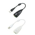 thumbnail image 4 of USB 7.1 External Sound Card with Line for Outputting Audio Signal Black Professional Quality, 4 of 8
