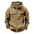 thumbnail image 4 of Kakii Men's Zip Up Hoodie Set, Pullover Hooded Sweatshirt & Jogger Pants with Pockets, Two-Piece Casual Workwear Outfit, 4 of 4
