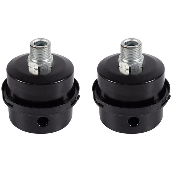 PAMINGONO Sound Muffler Metal Black For Generator Industrial Use 2Pcs 8x3.6in