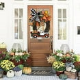 thumbnail image 4 of 14" Hydrangea Wreath Farmhouse Rustic Thanksgiving Day Artificial Garlands Seasonal Home Garden Hanging Decor, 4 of 5
