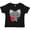 AB-Black, variant on Heart Cat Boys or Girls Toddler T-Shirt