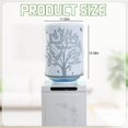 thumbnail image 2 of BAOZOON 5 Gallon Water Dispenser Barrel Dust Cover Durable Water Bucket Protector Covers for Water Cooler Reusable 5 Gallon Water Bottle Cover Fabric Bucket Decor(Grey Tree), 2 of 5