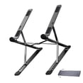 thumbnail image 3 of Laptop Cooling Stand Notebook Computer Folding Holder Aluminum Alloy Adjustable Bracket  Silver, 3 of 10