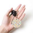 thumbnail image 5 of Naloa Simple Drawing Print Round Keychain Keychain Key Ring, Key Tag, Key Chain Bulk for Gift Accessories (Round), 5 of 7