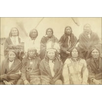 24"x36" Gallery Poster, portrait of Lakota chiefs, near Pine Ridge Indian Reservation 1891