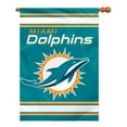 thumbnail image 1 of Miami Dolphins 2-Sided 28 X 40 House Banner, 1 of 1