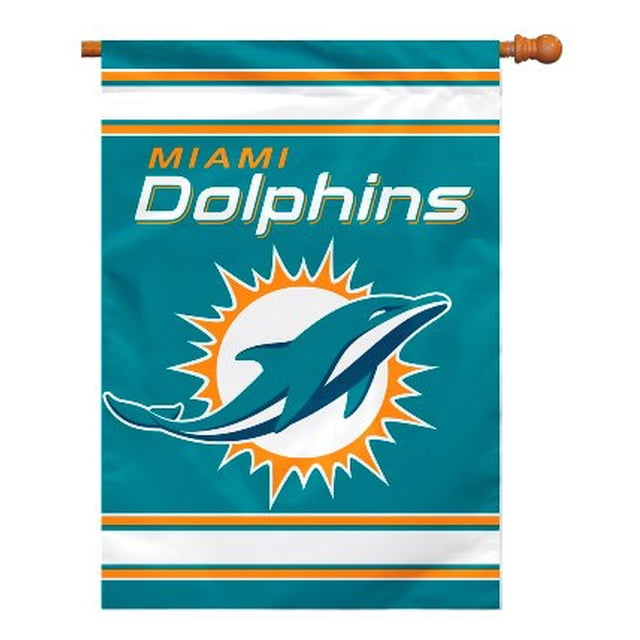 Miami Dolphins 2-Sided 28 X 40 House Banner