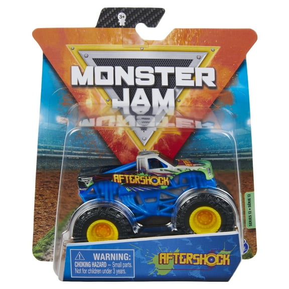 Monster Jam, Official Aftershock Monster Truck, Die-Cast Vehicle, Forces of Nature Series, 1:64 Scale