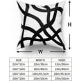 thumbnail image 6 of White and Black Throw Pillow Covers 20x20 Set of 2 Bohemian Abstract Art Line Geometric Decorative Pillows Boho Modern Minimalist Style Pillowcase Cotton Square Cushion Cover Couch Sofa Bed, 6 of 6