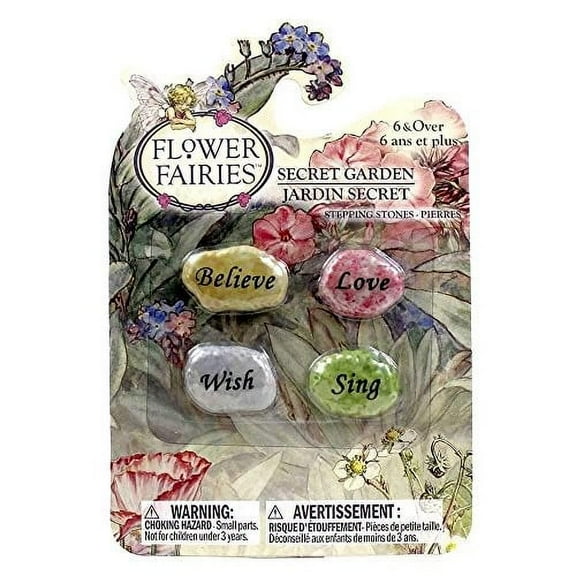 Flower Fairies Secret Garden (#FF1010)- Set of 4 Stepping Stones