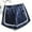 Navy, variant on Royisotas Summer Women's Plus Size Shorts Athletic Loose Running Fitness Dolphin Shorts Wide Leg Elastic Solid Color Shorts