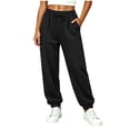 thumbnail image 3 of LckLvx Girls Sweatpants Loose Drawstring Waist Jogger Pants Athletic Running Pants with Pockets, 3 of 8