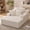 White, variant on Leumius Oversized Chaise Lounge Chair Indoor,67'' Faux Fur Upholstered Boneless Sofa Bed,Deep Seat Sleeper Cloud Sofa with Cup Holders & 3 Pillows for Living Room, No Assembly Required,Black