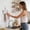 White, variant on Lume Wear Cute Cat No Drill Towel Rack a Modern Adhesive Bathroom Towel Holder for Wall Mount. for Apartment Shower Kitchen Farmhouse Restaurant Hotel and Dor