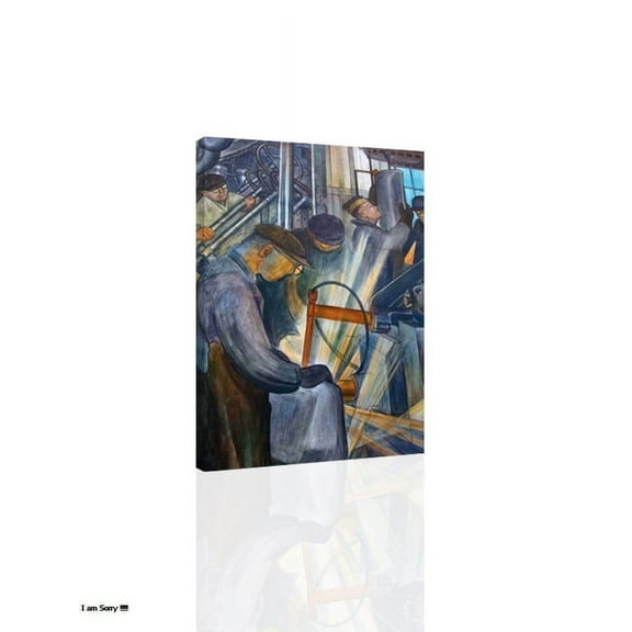 Diego Rivera Mural Studies - Canvas OR Print Wall Art