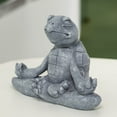 thumbnail image 5 of YOHAVEN Meditating Yoga Statue Zen Garden Frog Figurines Home Garden Office Desk Holiday Christmas Decorations Gift Ideas for Women Mom Seasonal Christmas Gifts Thanksgiving Birthday, 5 of 5