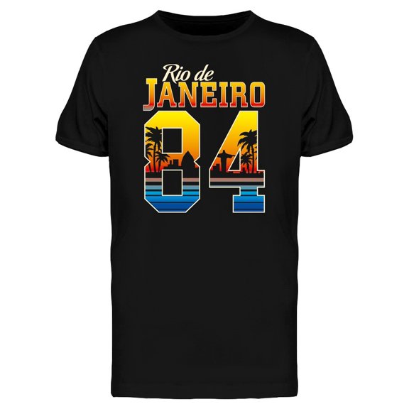 Rio De Janeiro Surfing Graphic Tee Men's -Image by Shutterstock