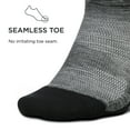 thumbnail image 2 of Feetures Elite Light Cushion No Show Tab Ankle Socks - Sport Sock with Targeted Compression - Grey, S (1 Pair), 2 of 5