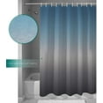 thumbnail image 2 of Shower Curtain Blue Gradient Fabric Bath Curtains Solid Color Ombre Bathroom Decor Sets with Hooks Waterproof 72x72inch, 2 of 5