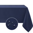 thumbnail image 1 of Softalker Mantel rectangular impermeable y resistente a las manchas, tela antiarrugas, lavable, poliéster de 210 g/m², para comedor/fiesta/exterior, 60 x 120 pulgadas, azul marino, 1 of 1