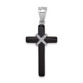 thumbnail image 4 of Collier Croix en Argent Sterling 925 Onyx Pendentif Religieux, 4 of 8