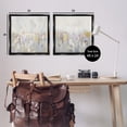 thumbnail image 4 of Stupell Industries Subtle Neutral Abstraction Abstract Painting Black Floater Framed Canvas Art Print Wall Art, 25 x 25, Set of 2, 4 of 10