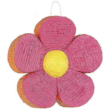 Pink Daisy Flower Pinata, 18in x 18in