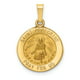 14K Or Jaune Poli and Satin St. Pendentif Médaille Peregrine – image 1 sur 2