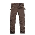 thumbnail image 1 of Decodeary Ample Pocket Space In These Mens Cargo Pants For All Essentials Outdoor Coffee 33, 1 of 6