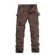 thumbnail image 1 of Qarigey Pantalón cargo Transpirable y cómodo Aplicación amplia Hecho con pantalones cargo para hombre de algodón Prendas para la parte inferior del cuerpo café 33, 1 of 6