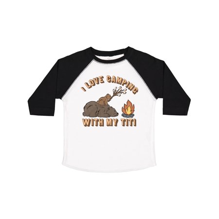 

Inktastic I Love Camping with My Titi Gift Toddler Boy or Toddler Girl T-Shirt