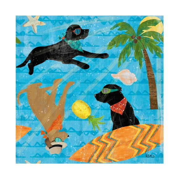 Veronique Charron 'Good Vibes Pattern IA' Canvas Art