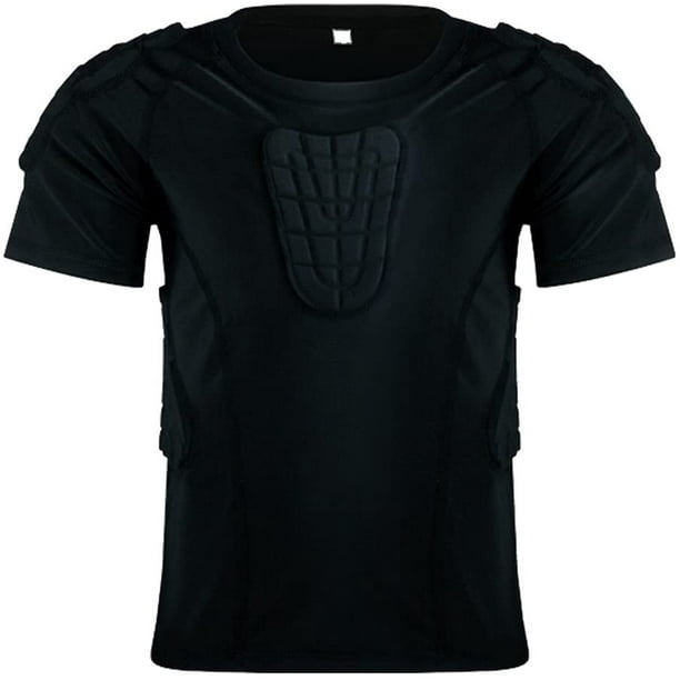 Padded Shirts Short Sleeve Compression Protective T Shirt Youth Protective  Gear Football Baseball Hockey