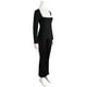 thumbnail image 2 of Mono Largo con Mangas Largas Jumpsuit Elástico para Mujer Pantalón Acampanado Largo Romper Deportivo Tela Antitranspirante Cómoda Adecuado para Uso Di S, 2 of 7