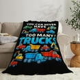 thumbnail image 5 of Truck Blanket for Boys Truck Excavator Throw Blanket Construction Car Soft Cozy Fleece Fuzzy Stuffed Plush Flannel Gifts for Girls Women Kids Adults 50''''x60'''', 5 of 8