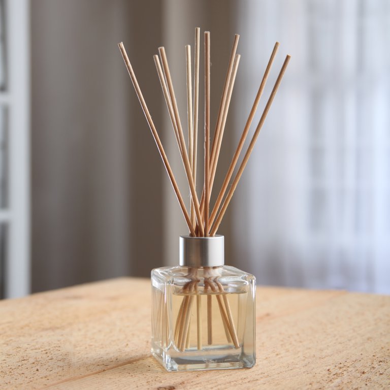  Roshtia 20 Set Reed Diffuser Bottle Empty Fragrance Glass Diffuser  Bottles Refillable Diffuser Bottles Set with Wooden Caps and Rattan Sticks  50ml 1.7 Oz Diffuser Glass Jars for DIY Fragrance (Square) 