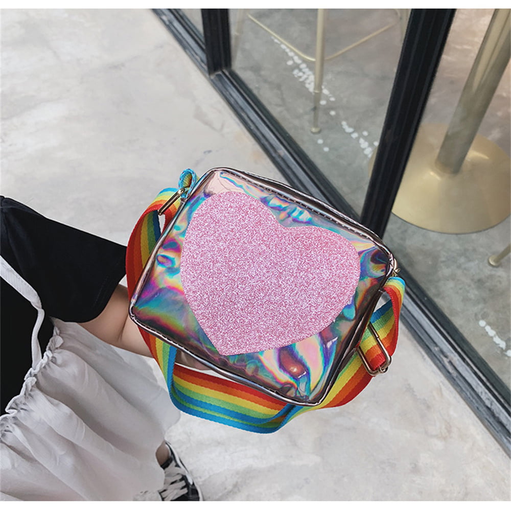 Pearl Handle Girls Mini Shoulder Messenger Bag Princess Wallet Coin Purse  Handbags Cute Children's Heart-shaped Crossbody Bags