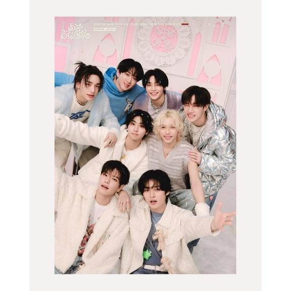Stray Kids 5Th Fanmeeting Skz Clock Kpop Poster Decorative Painting Wall Art Living Room Posters